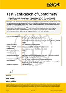 Test Verification of Conformity