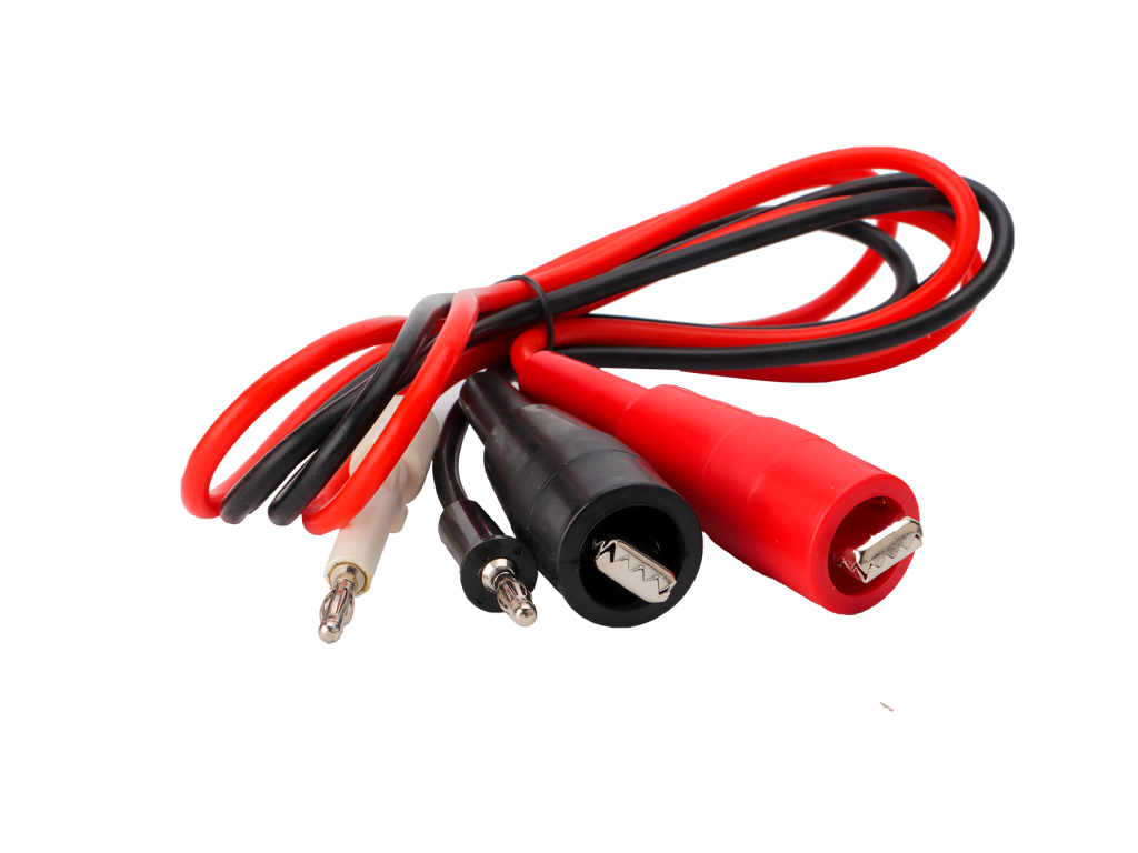 High voltage red and black test clips